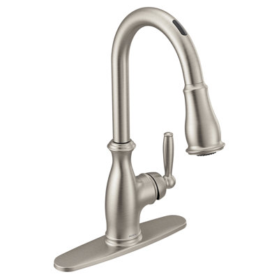 Brantford Smart Touchless  Single Handle Kitchen Faucet with Power Boost and Power Clean and with Accessories