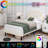 Aisaiah Velvet Upholstered Platform Bed with LED Headboard and Storage-949316124-949316127