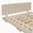 Modern Velvet Queen Upholstered Floating Bed with LED Lights and USB Port-519677589