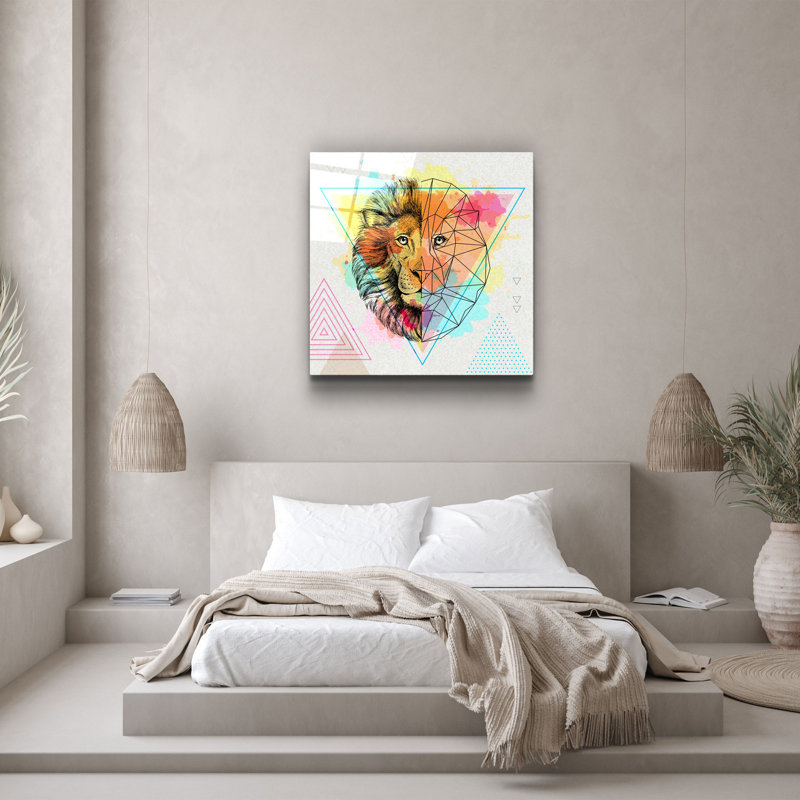 Stunning Decorative Tempered Glass Painting, 19.7 x 19.7 Inches | 100% Tempered Glass, Thickness: 0.16 Inches | UV Printing for Vibrant Colours | Perfect for Home Décor, Living Room or Office Wall Art
