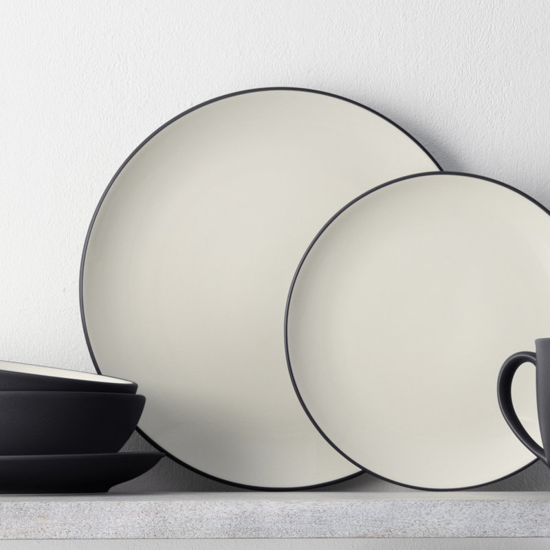 Noritake Colorwave 24-Piece Dinnerware Set, Service for 4, Graphite