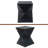 14.25" Wood Grain Finish Prismatic Symmetry Concrete Outdoor Side Table-680498900
