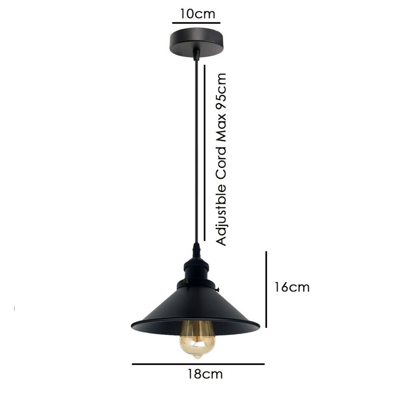 Cullinan 1 - Light Black Cone Pendant