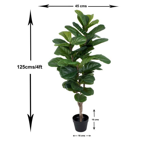 Artificial Real Touch Fiddleleaf Tree x 46 leaves