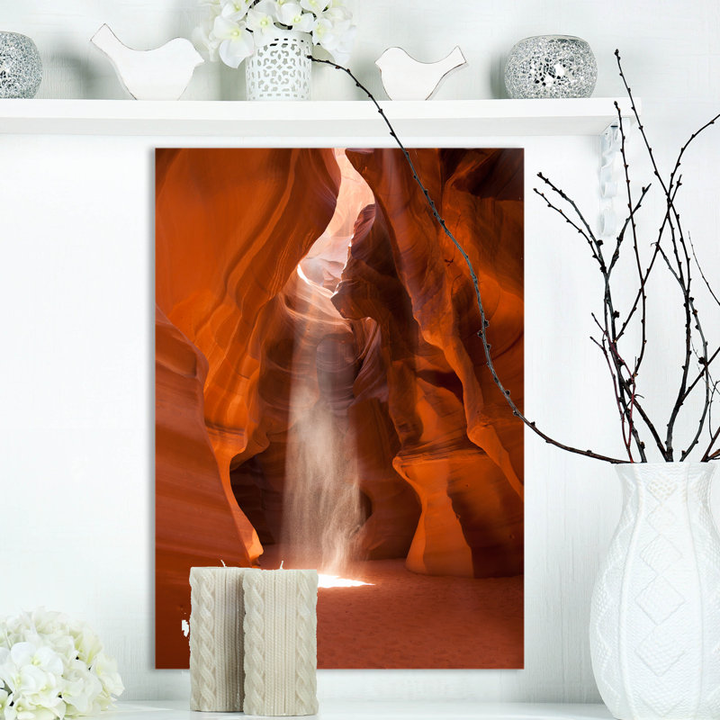 «Light Beam in Antelope Canyon in Arizona», reproduction de photo sur toile tendue, H 20 po x l 12 po x P 1po