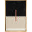 Motif géométrique art déco rouge et noir, formes abstraites, minimalisme, décoration murale nordique contemporaine sur toile-97558669-97558673