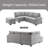 Bundella Upholstered Sectional-413958050