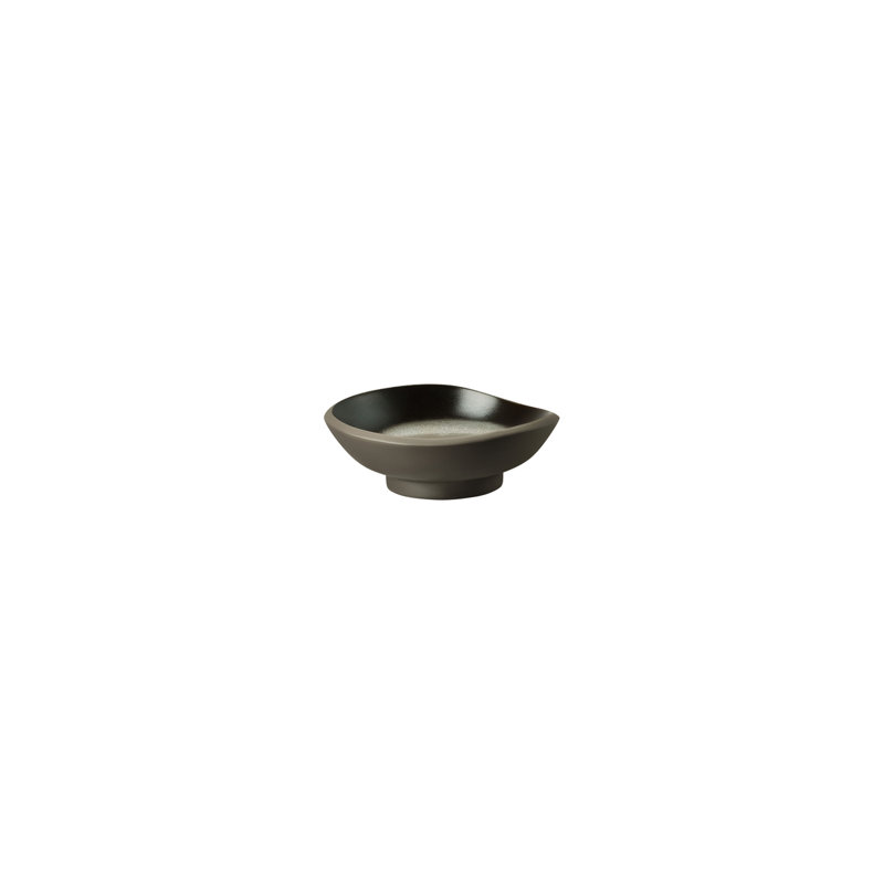 Junto Handmade Stoneware Dessert Bowl, Slate Gray