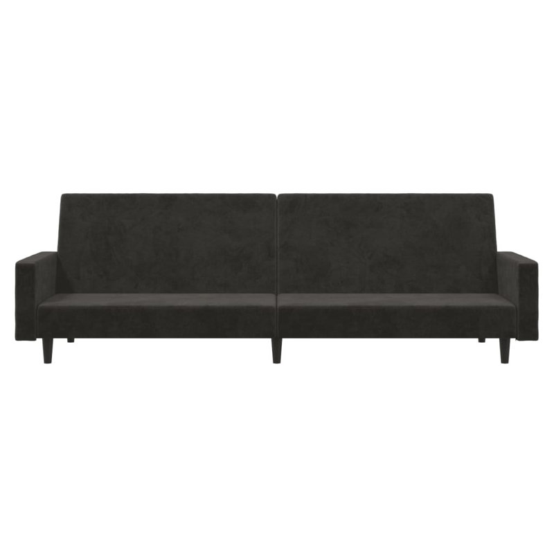 Sharde 86.6 " Velvet Sofa, Dark Gray Velvet