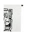 Tapisserie en coton pysch line art