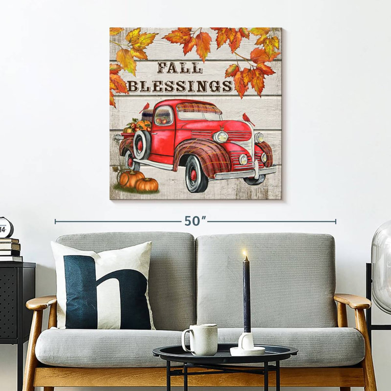 Camion d'automne Mehar, H 30 po x l 30 po