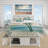 Vintage Beige Minimalism Floral Blossums Coastal Duvet Cover-94672421