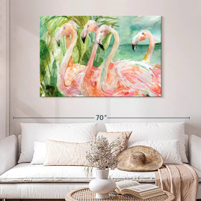 Slender Pink Ladies, 32" H x 48" W