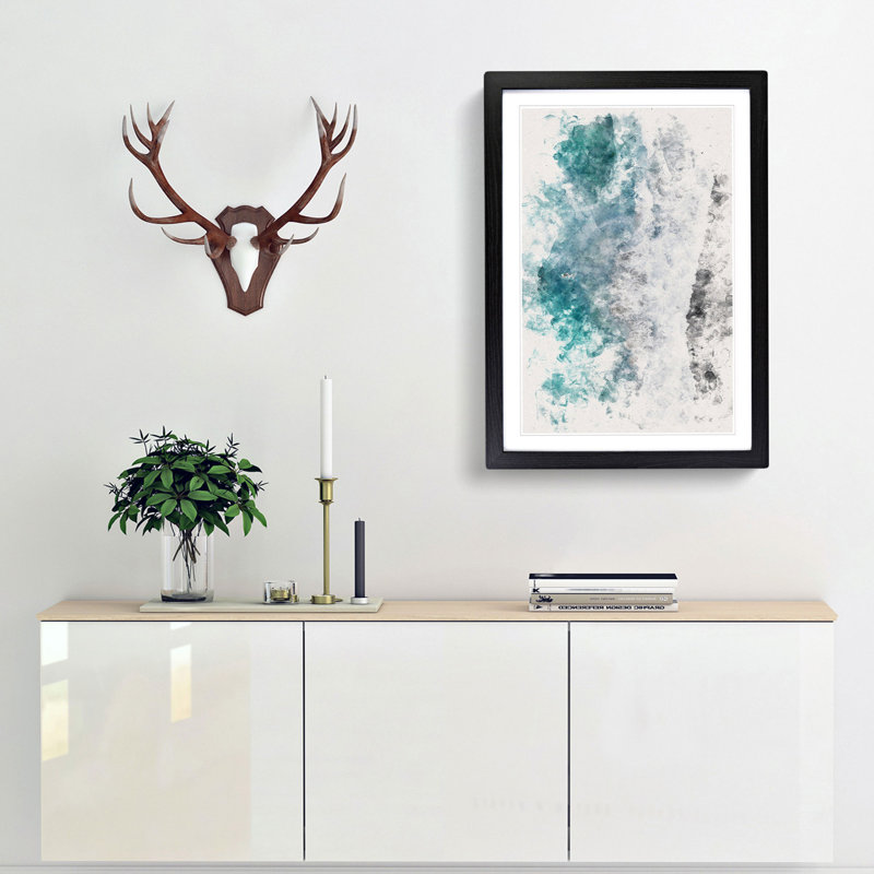 Leaving the Beach - Picture Frame Painting Print, Black Framed, 63cm H x 45cm W x 2cm D