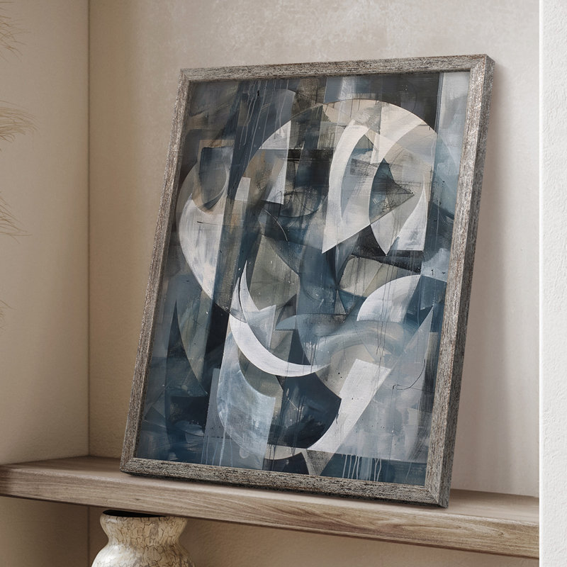 ABSTRACT Series CDLxxxxi, reproduction encadrée - bois massif, H 11 po x l 9 po