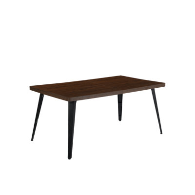 Ensemble de réception Modway Furniture - Table en bois moderne et chaises en cuir avec structure en métal - Design industriel pour espaces de bureau