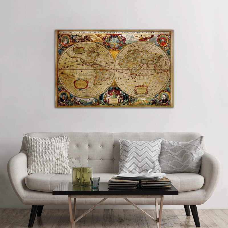 Victorian Geographical - Wrapped Canvas Print, 101.6 cm H x 66.04 cm W x 1.91 cm D