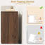 Commode haute 43,3 po à 5 tiroirs en noyer, commode en bois moderne avec poignée sans tiroirs et tiroirs profonds, rangement peu encombrant pour la chambre à coucher, le salon et le vestibule