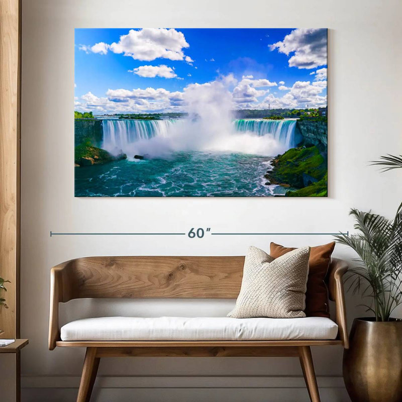 Chutes du Niagara pittoresques, H 34 po x l 51 po