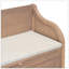 Banc de rangement multifonctionnel rustique en bois massif avec charnière de sécurité et beaucoup d'espace caché-129895058-129895056