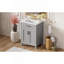 Ensemble de meuble-lavabo 24 po avec lavabo en céramique, meuble-lavabo peu encombrant - l 24 po x P 18 po x H 34 po, 2 portes à fermeture en douceur