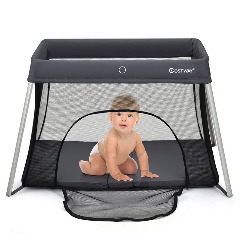 Folki Cradle with Mattress and Stand
