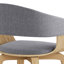 Lowell Bentwood Upholstered Dining Chair with Curved Backrest in Mid-Century Modern Style-1046673528