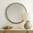  Landry Round Light Wood Mirror