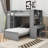 Kids Twin Loft Bed with Drawers-728884238