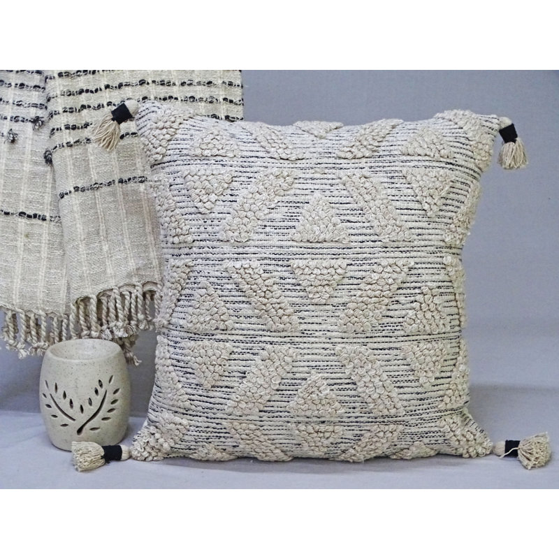 Bhawna's Fusion Cotton Blend Throw Pillow