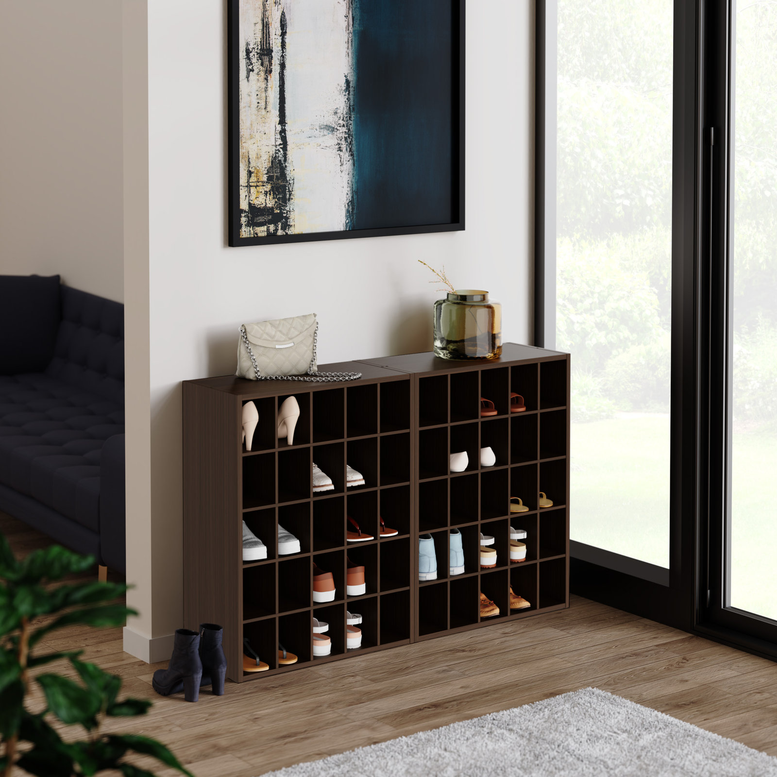 Stackable Organizers Shoe Rack, Espresso