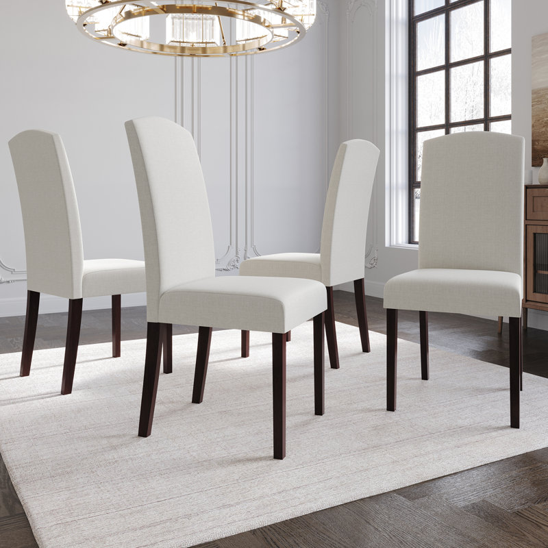 Paulett 19.5'' H Linen Upholstered Parsons Chair, HK-Wenge