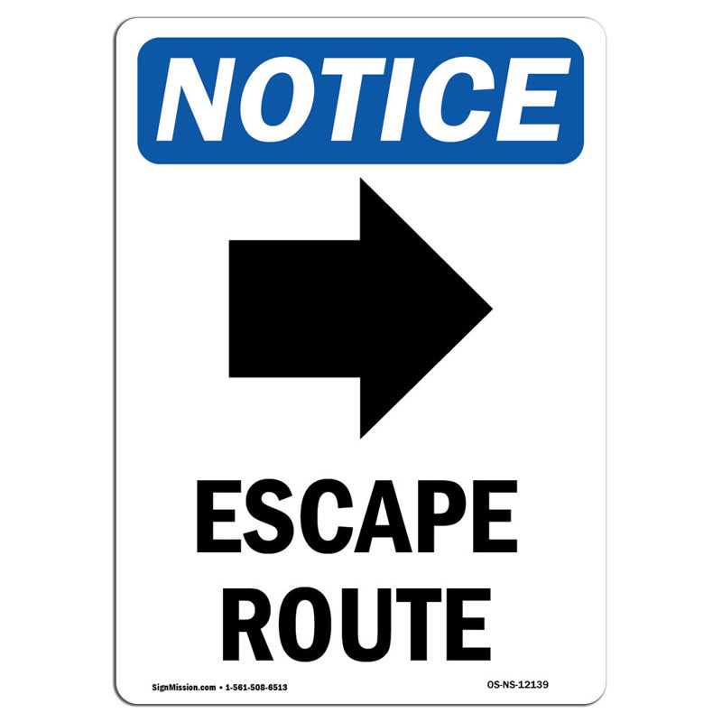 Escape Route Sign