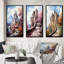 «Allemagne château de Neuschwanstein», 3 pièces sur toile-774523200-774523230