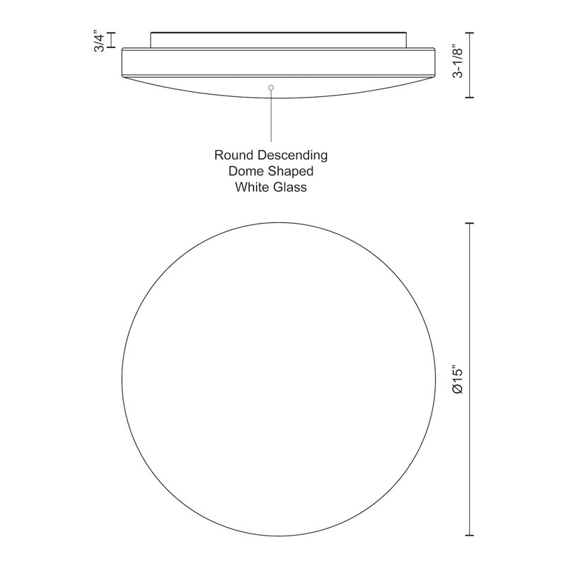 Trafalgar 1 - Light LED Flush Mount