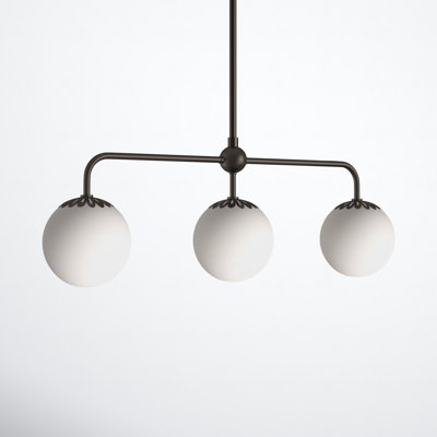 Deniaud 3 Light Glass Pendant