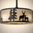 Caraban 17.5'' Black Ceiling Fan With Remote Control (Set of 2)