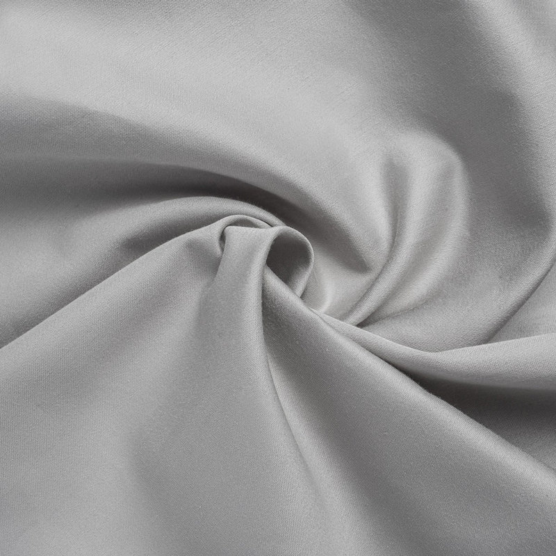 Sateen Duvet Cover, Cloud Gray, King Duvet Cover