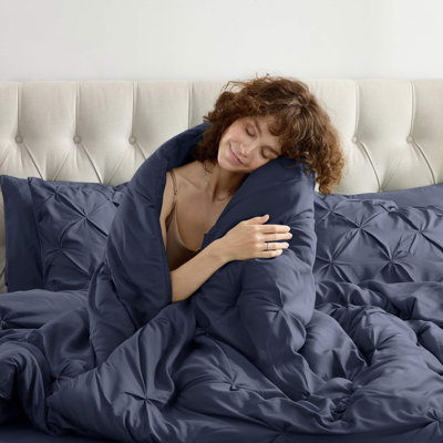 Ensemble d'édredon plissé avec draps Bed-in-a-Bag