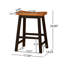 TABOURET SADDLE EN BOIS 24 po