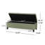 Repose-pieds rectangulaire en velours avec repose-pieds