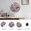Horloge murale décorative mauve en bois mauve forêt moderne-1461740678