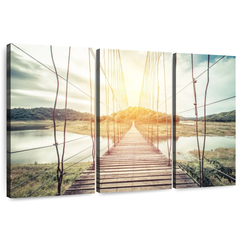 Lilie Rope Bridge, 32" H x 50" W