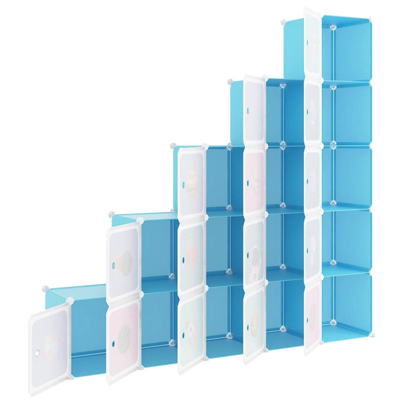 15 Pair Shoe Storage Box, Blue
