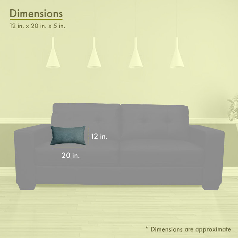 Housse et coussin rectangulaire, Azur