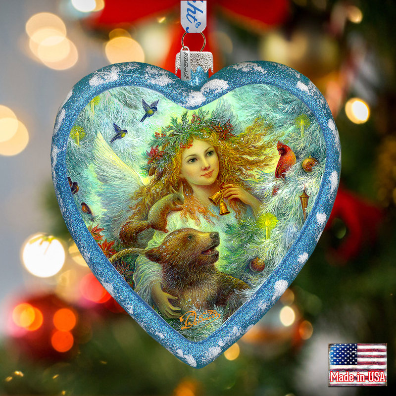 Limited Edition 5.5'' Glass Animals Holiday Shaped Ornament