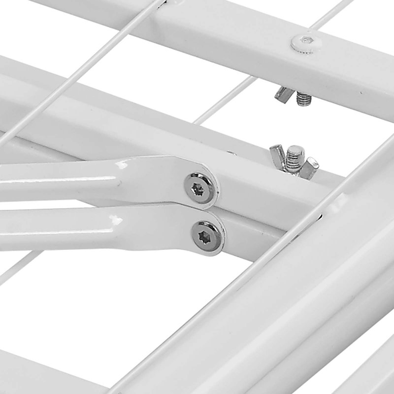 Modway Horizon Stainless Steel Bed Frame, White, Full