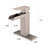 Waterfall Bathroom Faucet Single Handle Bathroom Sink Faucets 1 or 3 Hole Solid Vanity Faucet with Deck Plate-110413486