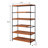 Johnston Honey Oak and Black 5-shelf Bookcase