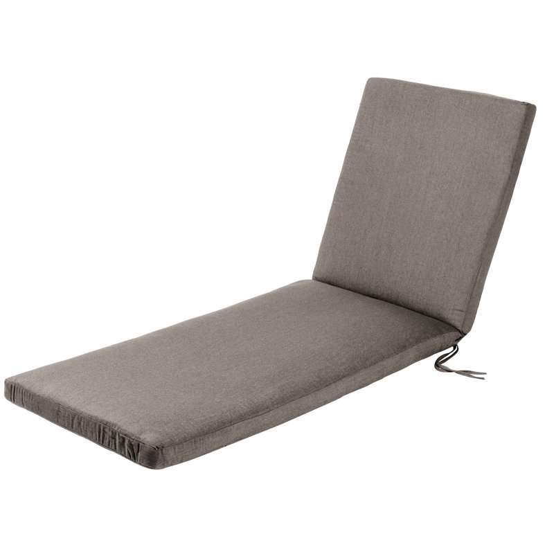 Coussin de siège / dossier extérieur Sunbrella Eider & Ivory ™ l 24 po x P 72 po, Gris anthracite Sunbrella®